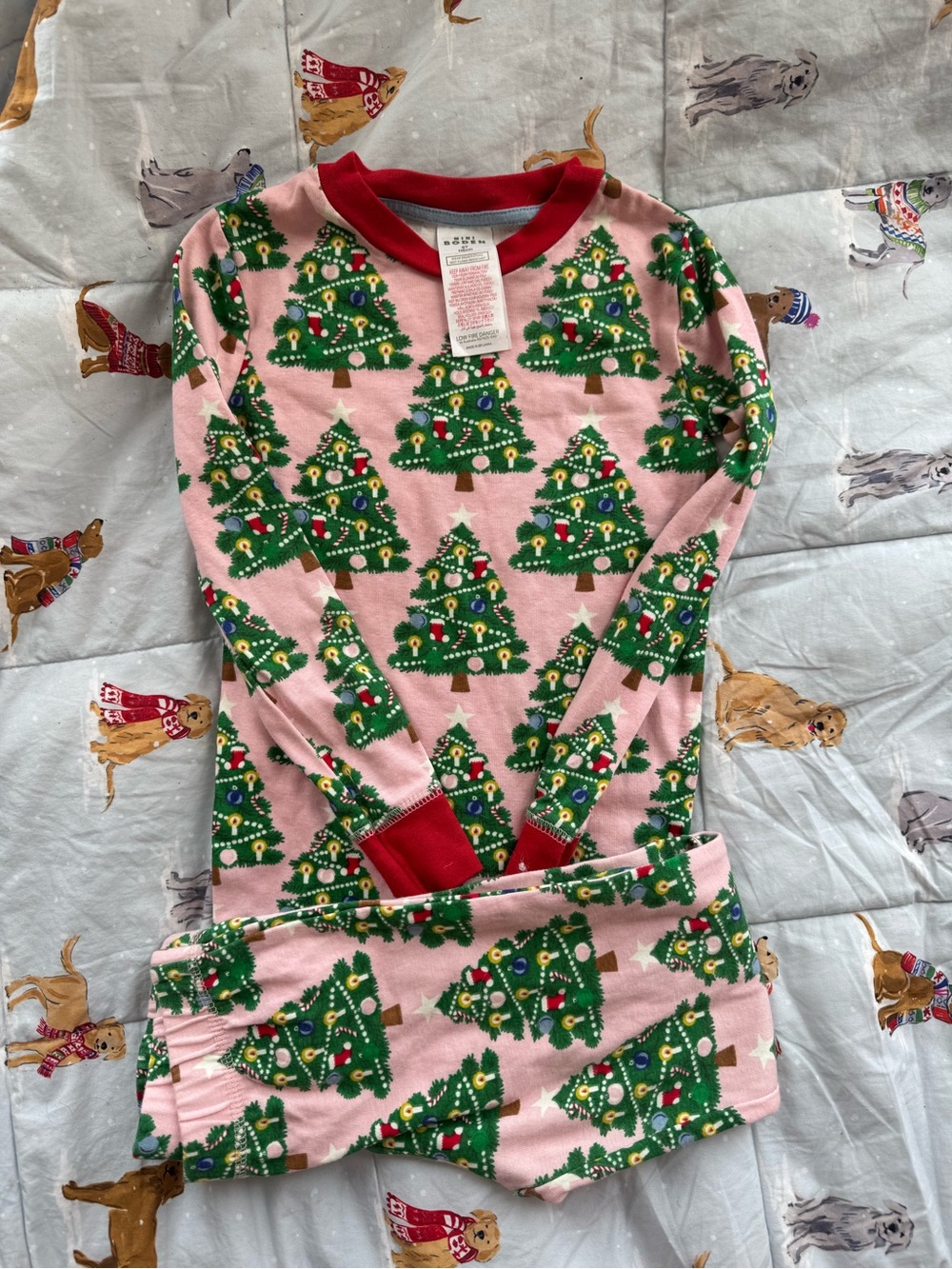 mini boden holiday pjs size 6